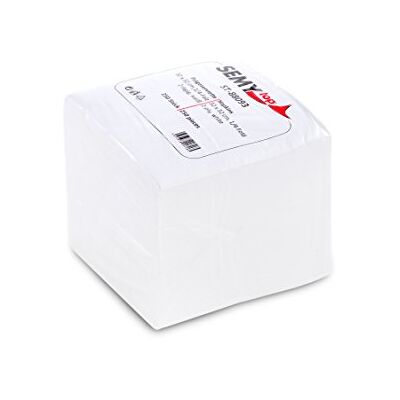 Semy Top Servilletas de mesa dobladas (1/4, 32 x 32 cm, 250 unidades), color blanco Semy Top Servilletas de mesa dobladas (1/4, 32 x 32 cm, 250 unidades), color blanco
