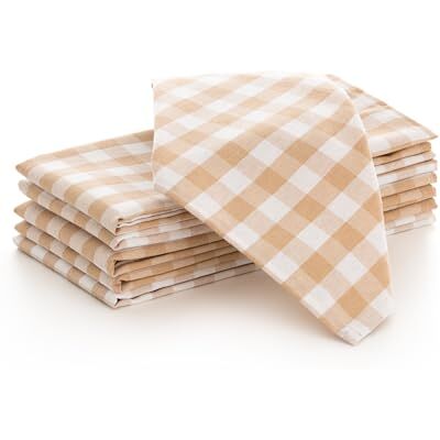 GAMUSI - Napkin set - 45x45 cm - Vichy cotton-poly GAMUSI - Napkin set - 45x45 cm - Vichy cotton-poly