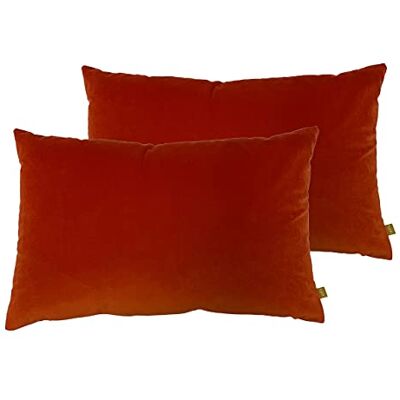furn. Contra Velvet Almohada – Cojín Reversible Relleno De Plumas Y Lino (Mandarina 40x60cm – Paquete Doble) furn. Contra Velvet Almohada – Cojín Reversible Relleno De Plumas Y Lino (Mandarina 40x60cm – Paquete Doble)