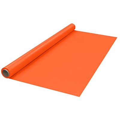 Party Essentials Rollo de Mesa de plástico Resistente Disponible en 27 Colores, 101,6 x 150 pies, Mandarina Party Essentials Rollo de Mesa de plástico Resistente Disponible en 27 Colores, 101,6 x 150 pies, Mandarina