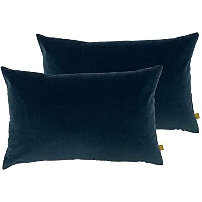furn. Contra Cojines Decorativos – Cojines Reversibles De Lino Y Terciopelo con Relleno De Plumas (Azul Pizarra, 40x60cm – Pack De Dos) furn. Contra Cojines Decorativos – Cojines Reversibles De Lino Y Terciopelo con Relleno De Plumas (Azul Pizarra, 40x60cm – Pack De Dos)