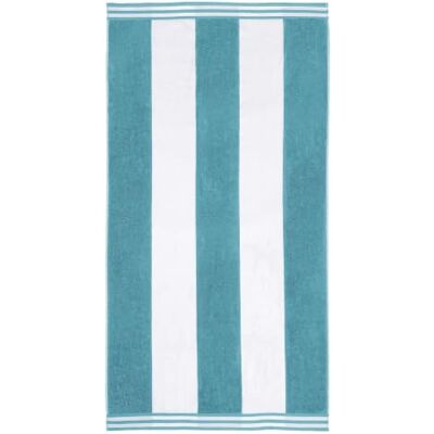 Superior Collection Toallas de Playa de Jacquard de Lujo, algodón Peinado, tamaño Grande, Algodón Peinado, Turquoise Cabana Stripe, 43 x 5 x 30 cm Superior Collection Toallas de Playa de Jacquard de Lujo, algodón Peinado, tamaño Grande, Algodón Peinado, Turquoise Cabana Stripe, 43 x 5 x 30 cm