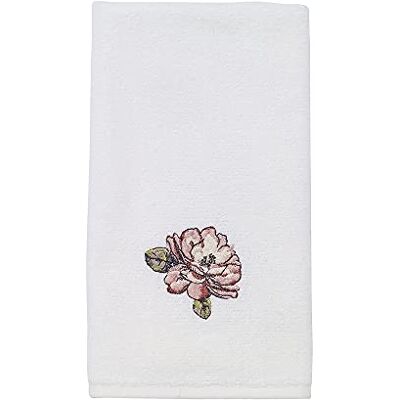 Avanti Linens Butterfly Garden Toalla de Mano, diseño de Mariposas, Color Blanco Avanti Linens Butterfly Garden Toalla de Mano, diseño de Mariposas, Color Blanco