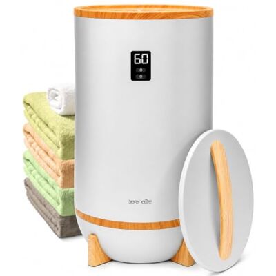 SereneLife Calentador de Toallas Tipo cubeta, con Fragancia Personalizable, Towel Warmer, SPA, Calientatoallas, Electrico, para baño, Apagado automatico, Portatil, para Pijamas, Manta, Bata de baño SereneLife Calentador de Toallas Tipo cubeta, con Fragancia Personalizable, Towel Warmer, SPA, Calientatoallas, Electrico, para baño, Apagado automatico, Portatil, para Pijamas, Manta, Bata de baño