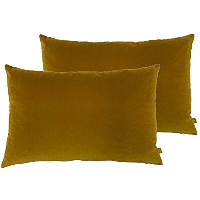 furn. Contra Velvet Almohada – Cojín Reversible Relleno De Plumas Y Lino (Mostaza 40x60cm – Paquete Doble) furn. Contra Velvet Almohada – Cojín Reversible Relleno De Plumas Y Lino (Mostaza 40x60cm – Paquete Doble)