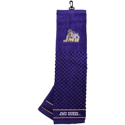 Team Golf NCAA Toalla de Golf Bordada de James Madison Dukes, diseño a Cuadros, Logotipo Bordado Team Golf NCAA Toalla de Golf Bordada de James Madison Dukes, diseño a Cuadros, Logotipo Bordado