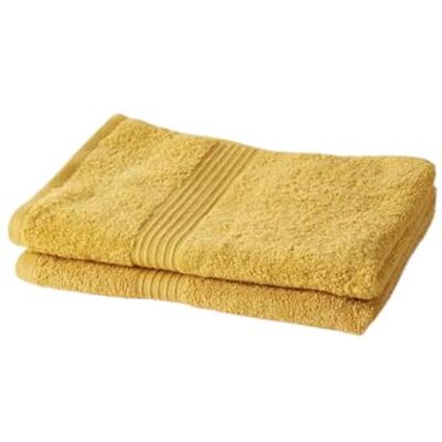 TODAY Lote de 2 Toallas 50x90 cm 100% Algodón Ocre TODAY Lote de 2 Toallas 50x90 cm 100% Algodón Ocre