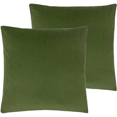furn. Evans Lichfield Sunningdale Polyester Filled Cushions (Twin Pack), Polyester, Olive furn. Evans Lichfield Sunningdale Polyester Filled Cushions (Twin Pack), Polyester, Olive