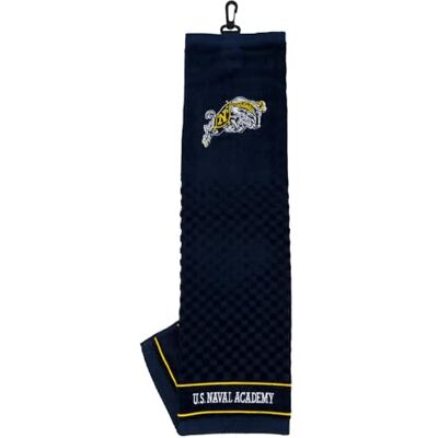 Team Golf NCAA Navy Midshipmen Toalla de Golf Bordada, diseño a Cuadros, Logotipo Bordado Team Golf NCAA Navy Midshipmen Toalla de Golf Bordada, diseño a Cuadros, Logotipo Bordado