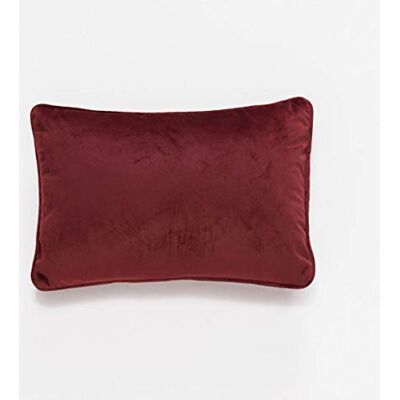 Sancarlos ALMA -Cojín tacto Terciopelo, 100% Poliéster, Color Rojo, Tamaño 60x40 cm Sancarlos ALMA -Cojín tacto Terciopelo, 100% Poliéster, Color Rojo, Tamaño 60x40 cm