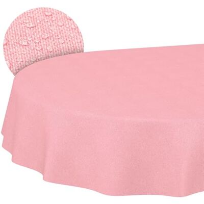 ANRO Mantel Lavable, Aspecto de Lino, Ovalado, 160 x 140 cm, para jardín, Interior y Exterior, Impermeable, repele la Suciedad, fácil de Limpiar, Borde Cortado ANRO Mantel Lavable, Aspecto de Lino, Ovalado, 160 x 140 cm, para jardín, Interior y Exterior, Impermeable, repele la Suciedad, fácil de Limpiar, Borde Cortado