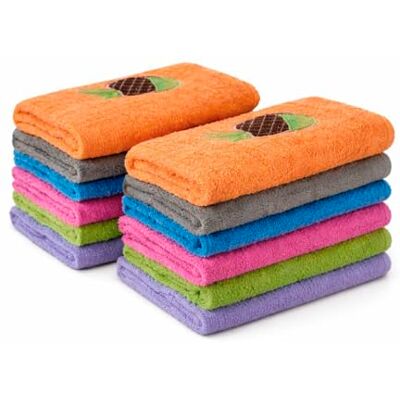 Mercury - Pack de 6 o 12 Paños de Cocina Rizo (12 Unidades) 100% Algodón, Trapos de Cocina 50x50 cm Absorbentes, Suaves y Resistentes Mercury - Pack de 6 o 12 Paños de Cocina Rizo (12 Unidades) 100% Algodón, Trapos de Cocina 50x50 cm Absorbentes, Suaves y Resistentes