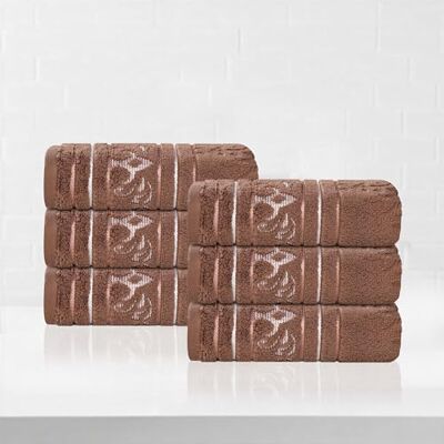 Superior Juego de 6 Toallas de Mano de algodón, Toallas pequeñas, Suaves y absorbentes, artículos Esenciales para el hogar, SPA, salón, Hotel, Cocina, Secado rápido de Lujo, Cero torsión, Jacquard Superior Juego de 6 Toallas de Mano de algodón, Toallas pequeñas, Suaves y absorbentes, artículos Esenciales para el hogar, SPA, salón, Hotel, Cocina, Secado rápido de Lujo, Cero torsión, Jacquard