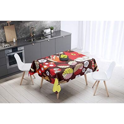 Bonamaison Kitchen Decoration, Tablecloth, 145 cm x 145 cm Designed and Manufactured in Turkey Bonamaison Kitchen Decoration, Tablecloth, 145 cm x 145 cm Designed and Manufactured in Turkey