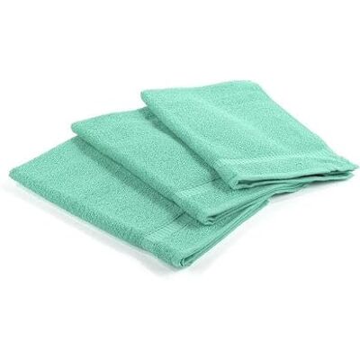 Conjunto de Toallas de Huésped Oceano Caleffi - Algodón - 3 Piezas - Jade Conjunto de Toallas de Huésped Oceano Caleffi - Algodón - 3 Piezas - Jade