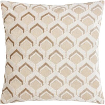 Funda de cojín de jacquard de terciopelo Paoletti Ledbury - Topo - 45x45 cm Funda de cojín de jacquard de terciopelo Paoletti Ledbury - Topo - 45x45 cm