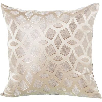 DRW Cojin Cuadrado de Poliester con Cremallera en Crema 45x10x45 cm DRW Cojin Cuadrado de Poliester con Cremallera en Crema 45x10x45 cm