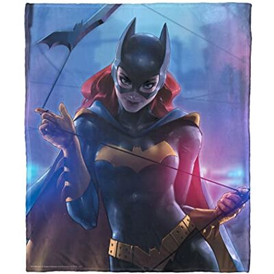 Northwest DC Comics Manta de Tacto de Seda de Batman, 50 x 60 Pulgadas, Cubierta de Batgirl Northwest DC Comics Manta de Tacto de Seda de Batman, 50 x 60 Pulgadas, Cubierta de Batgirl