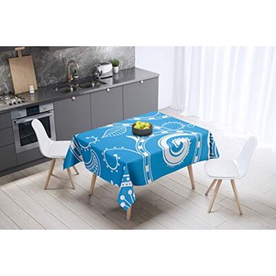 Bonamaison Kitchen Decoration, Tablecloth, 145 cm x 145 cm Designed and Manufactured in Turkey Bonamaison Kitchen Decoration, Tablecloth, 145 cm x 145 cm Designed and Manufactured in Turkey