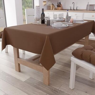 PETTI ARTIGIANI ITALIANI Mantel de Mesa, Mantel de Cocina de algodón Liso, marrón, para 15 plazas (140 x 300 cm) PETTI ARTIGIANI ITALIANI Mantel de Mesa, Mantel de Cocina de algodón Liso, marrón, para 15 plazas (140 x 300 cm)