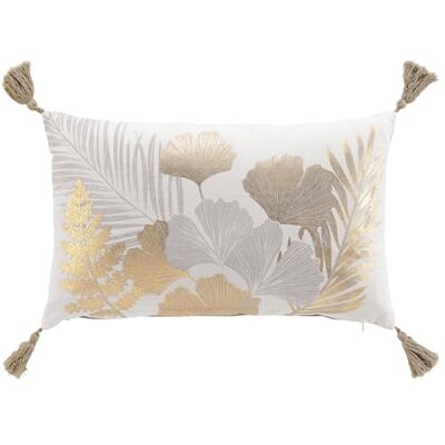Douceur d'Intérieur Melisse Cojín con funda extraíble (30 x 50 cm), algodón y poliéster estampado Douceur d'Intérieur Melisse Cojín con funda extraíble (30 x 50 cm), algodón y poliéster estampado