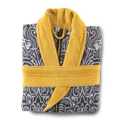 Top Towel Albornoz Cantabrico Jacquard 100% Algodón 500 g/m² – Acabado Terciopelo, Alta Absorción y Tacto Suave Top Towel Albornoz Cantabrico Jacquard 100% Algodón 500 g/m² – Acabado Terciopelo, Alta Absorción y Tacto Suave