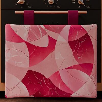 PETTI ARTIGIANI ITALIANI Accesorios Textiles de Cocina Geo, Cubierta para Horno 40x50 cm en Microfibra, Cubrehorno Moderno con Estampado Digital Círculos Fucsia PETTI ARTIGIANI ITALIANI Accesorios Textiles de Cocina Geo, Cubierta para Horno 40x50 cm en Microfibra, Cubrehorno Moderno con Estampado Digital Círculos Fucsia