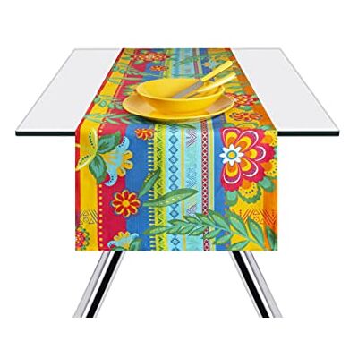 Excelsa Gipsy Soul Mantel para Mesa (100 % algodón, 140 x 45 cm) Excelsa Gipsy Soul Mantel para Mesa (100 % algodón, 140 x 45 cm)