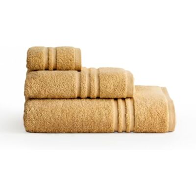 BOHEME Juego de 3 Toallas Premium Mostaza con Toalla de Baño Grande BOHEME Juego de 3 Toallas Premium Mostaza con Toalla de Baño Grande