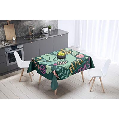 Bonamaison Kitchen Decoration, Tablecloth, 145 cm x 145 cm Designed and Manufactured in Turkey Bonamaison Kitchen Decoration, Tablecloth, 145 cm x 145 cm Designed and Manufactured in Turkey