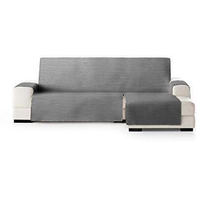 Eysa Funda de Chaise Longue práctica Reversible Oslo 240 cm Derecha Color Gris Oscuro Gris Claro Eysa Funda de Chaise Longue práctica Reversible Oslo 240 cm Derecha Color Gris Oscuro Gris Claro