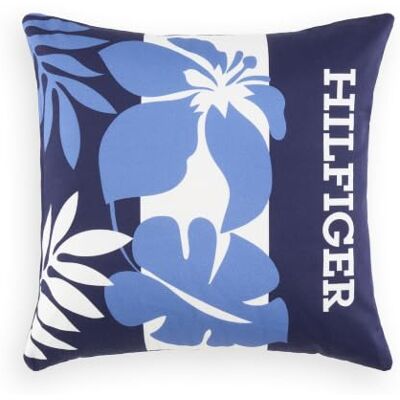 Tommy Hilfiger Funda de cojín Decorativa Azul Marino, 100% algodón, diseño Floral exótico, exótico y Refinado, Funda de cojín de 40 x 40 cm Tommy Hilfiger Funda de cojín Decorativa Azul Marino, 100% algodón, diseño Floral exótico, exótico y Refinado, Funda de cojín de 40 x 40 cm