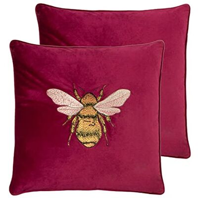 Paoletti Cojines llenos de Plumas de Pack Hortus Twin, Fucsia, 50 x 50cm, 2 Paoletti Cojines llenos de Plumas de Pack Hortus Twin, Fucsia, 50 x 50cm, 2