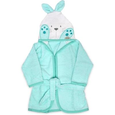 Ti TIN Albornoz Bebé con Capucha Conejito, Algodón Rizo Suave y Absorbente, Fácil Secado, 6-12 Meses, 63x33 cm Ti TIN Albornoz Bebé con Capucha Conejito, Algodón Rizo Suave y Absorbente, Fácil Secado, 6-12 Meses, 63x33 cm