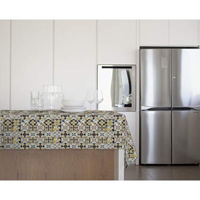 GEMITEX Mantel de Verano VIETRI Felpata Plus 140 x 240 Decoro 4102, Ideal para mesas de Exterior, Fiestas y Fiestas, Fabricado en Italia, PVC GEMITEX Mantel de Verano VIETRI Felpata Plus 140 x 240 Decoro 4102, Ideal para mesas de Exterior, Fiestas y Fiestas, Fabricado en Italia, PVC