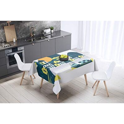 Bonamaison Kitchen Decoration, Tablecloth, 145 cm x 145 cm Designed and Manufactured in Turkey Bonamaison Kitchen Decoration, Tablecloth, 145 cm x 145 cm Designed and Manufactured in Turkey