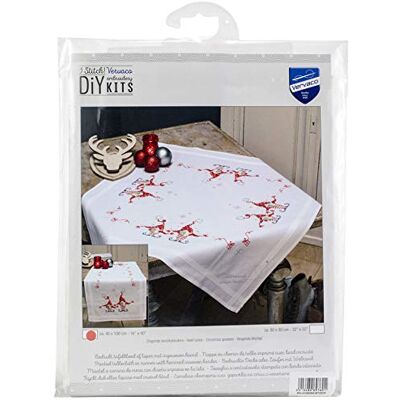 Vervaco Kit Bordado Camino De Mesa Set Completo Bordado Tela Impresa Duendes DE Navidad Decoracion para Manualidades DIY Adultos Set Creativo Regalo ca. 40 x 100 cm Embroidery Vervaco Kit Bordado Camino De Mesa Set Completo Bordado Tela Impresa Duendes DE Navidad Decoracion para Manualidades DIY Adultos Set Creativo Regalo ca. 40 x 100 cm Embroidery