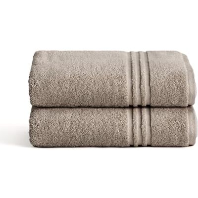 BOHEME Juego de 2 Toallas de Lavabo Premium Piedra 50x100 cm BOHEME Juego de 2 Toallas de Lavabo Premium Piedra 50x100 cm