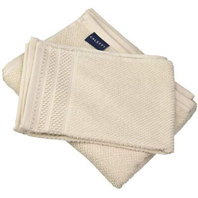 Caleffi – Juego de Toallas Baño 100% Algodón – Set 2 Piezas: 1 Toalla Lavabo 50x100 cm + 1 Toalla Invitado 40x60 cm – Suaves, Absorbentes y Lavables Toallas Baño Completo Ducha Caleffi – Juego de Toallas Baño 100% Algodón – Set 2 Piezas: 1 Toalla Lavabo 50x100 cm + 1 Toalla Invitado 40x60 cm – Suaves, Absorbentes y Lavables Toallas Baño Completo Ducha