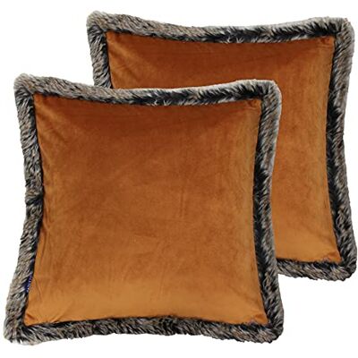 Paoletti Cojines llenos de Plumas de Paquete de Kiruna, Óxido, 45 x 45cm, 2 Paoletti Cojines llenos de Plumas de Paquete de Kiruna, Óxido, 45 x 45cm, 2