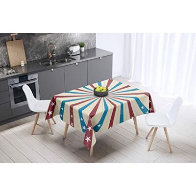 Bonamaison Kitchen Decoration, Tablecloth, 145 cm x 145 cm Designed and Manufactured in Turkey Bonamaison Kitchen Decoration, Tablecloth, 145 cm x 145 cm Designed and Manufactured in Turkey