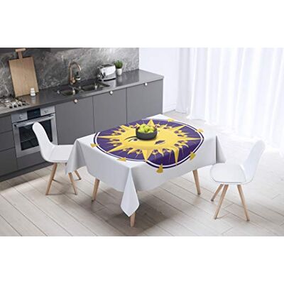 Bonamaison Kitchen Decoration, Tablecloth, 145 cm x 145 cm Designed and Manufactured in Turkey Bonamaison Kitchen Decoration, Tablecloth, 145 cm x 145 cm Designed and Manufactured in Turkey