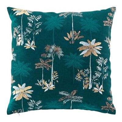 Almohadón de Algodón Azul de Douceur d'Interieur - Cojín Almohadón de Algodón Azul de Douceur d'Interieur - Cojín