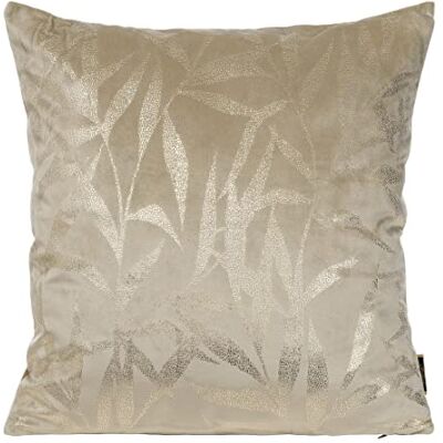 Eurofirany Elegant Velvet Cushion Covers Decorative Cushion with Print 45 x 45 cm Cover Velvet Cushion Cover Soft Sofa Cushion Leaves Pattern 1 Beige Eurofirany Elegant Velvet Cushion Covers Decorative Cushion with Print 45 x 45 cm Cover Velvet Cushion Cover Soft Sofa Cushion Leaves Pattern 1 Beige