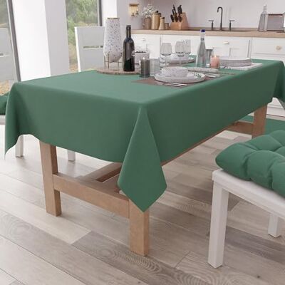 PETTI ARTIGIANI ITALIANI Mantel de Mesa, Mantel de Cocina de algodón Liso, Cuadrado Verde, para 4 plazas (140 x 140 cm) PETTI ARTIGIANI ITALIANI Mantel de Mesa, Mantel de Cocina de algodón Liso, Cuadrado Verde, para 4 plazas (140 x 140 cm)