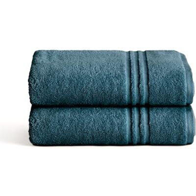 BOHEME Juego de 2 Toallas de Tocador Premium Azul Turquesa 30x50 cm BOHEME Juego de 2 Toallas de Tocador Premium Azul Turquesa 30x50 cm