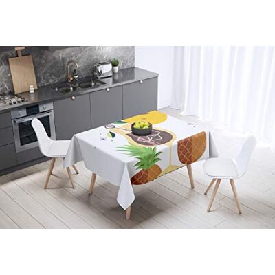 Bonamaison Kitchen Decoration, Tablecloth, 145 cm x 145 cm Designed and Manufactured in Turkey Bonamaison Kitchen Decoration, Tablecloth, 145 cm x 145 cm Designed and Manufactured in Turkey