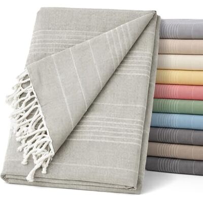 ECOMMERC3 ® Manta Multiusos 130x180 cm 50% Algodón 50% Poliéster Lino ECOMMERC3 ® Manta Multiusos 130x180 cm 50% Algodón 50% Poliéster Lino