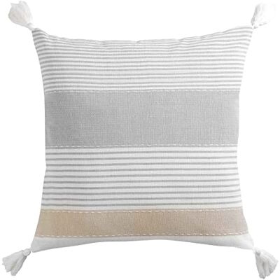 Douceur d'Intérieur Suavidad de Interior, algodón, Blanco, 60 x 60 cm Douceur d'Intérieur Suavidad de Interior, algodón, Blanco, 60 x 60 cm