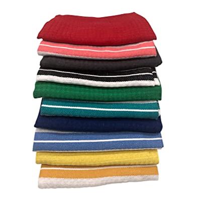 Mercia Golf Juego de 10 paños de Cocina de algodón con gofres, 100% algodón, Tejido Ajustado, Azul, pequeño Mercia Golf Juego de 10 paños de Cocina de algodón con gofres, 100% algodón, Tejido Ajustado, Azul, pequeño